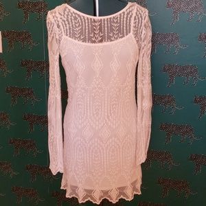 Medium White art deco lace Urban outfitters dress